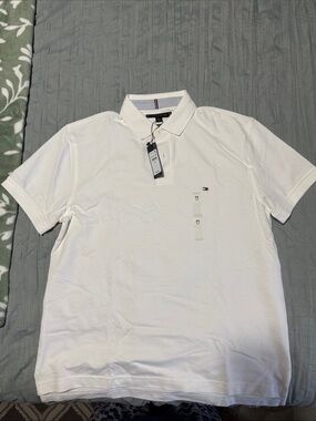 Tommy Hilfiger Men’s Regular Stretch White Polo